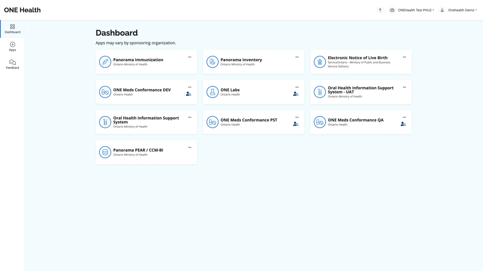 ONE Health Dashboard
